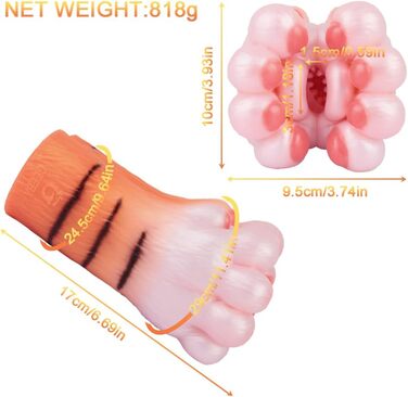 Мастурбатор Jomyu 818g Tiger Claw з реалістичною вагіною для чоловіків. 3D мастурбатор для тренування пеніса, еротична іграшка для соло-ігор.