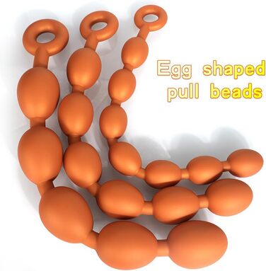 Анальні кулі Jixaxe з силікону: кулі-анальні плаґи для сексуальної стимуляції (5 кульок)