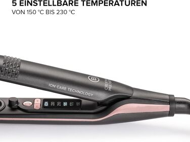 Випрямляч для волосся Bellissima Creativity B27 100 з діамантовою керамікою та кератином, іонізатор