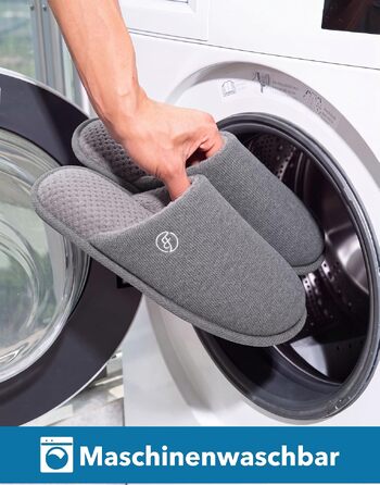 Чоловічі в'язані домашні капці EverFoams з ефектом пам'яті (Memory Foam), темно-сірі, розмір 40/41 EU