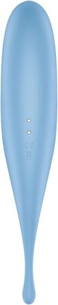 Satisfyer Twirling Pro - вібратор для клітора з ефектом тину, блакитний | 11 програм тину та 12 вібрацій | З дружній до тіла силікон
