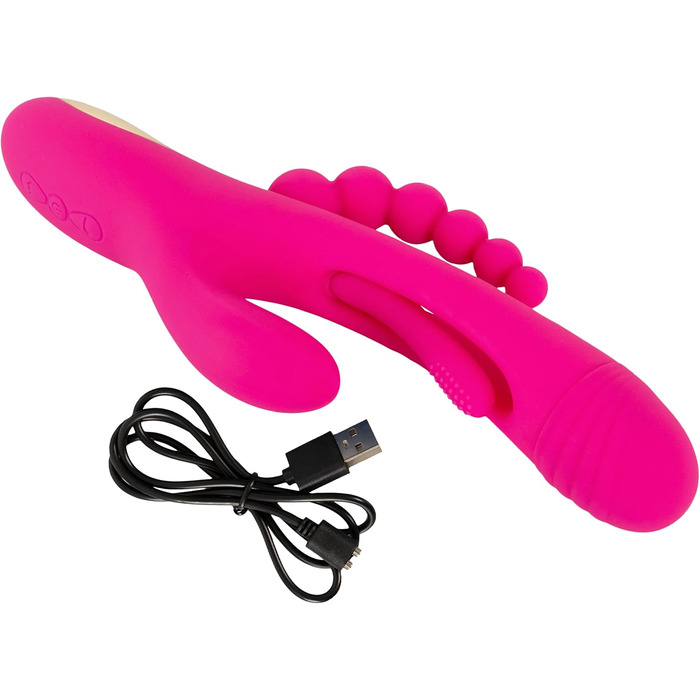 Вібратор для дорослих Sweet Smile Triple Vibe Rosa - 3,6 см