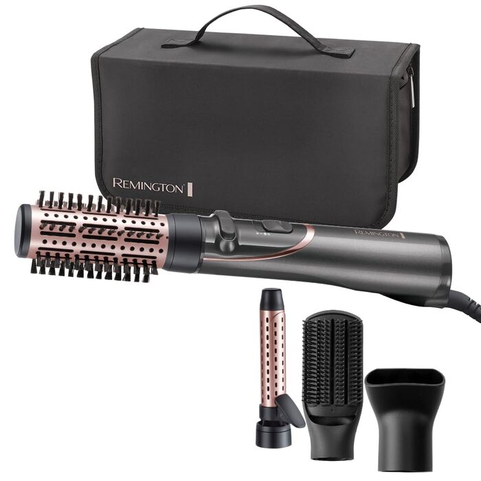 Фен-щітка для волосся Remington Curl-Straight D5707 з іонізацією, 2200 Вт, набір для завивки та випрямлення (дифузор, концентrator, кругла щітка 45мм)