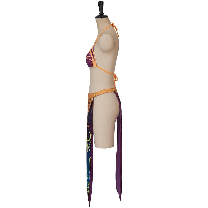 Костюм косплею Принцеси Зельди VEECOOCOS: сексуальний набір нижньої білизни, костюм на Хелловін, сукня 3XL фіолетового кольору