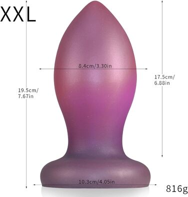 Анальний плаг із силікону GeRRiT, 6 розмірів, форма яйця, з присоском, для стимуляції простати, аналплаг, для чоловіків, жінок, пар