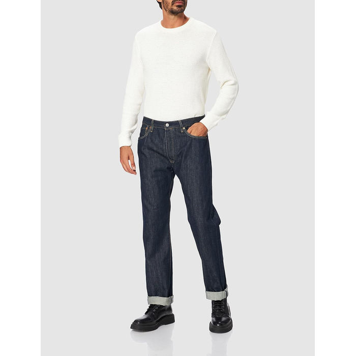 Чоловічі джинси Levi's 501 Original Straight Fit на кнопках, класичний прямий крій
