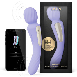 LELO SWITCH - вібратор для жінок з Bluetooth, 12 режимів, двосторонній, фіолетовий