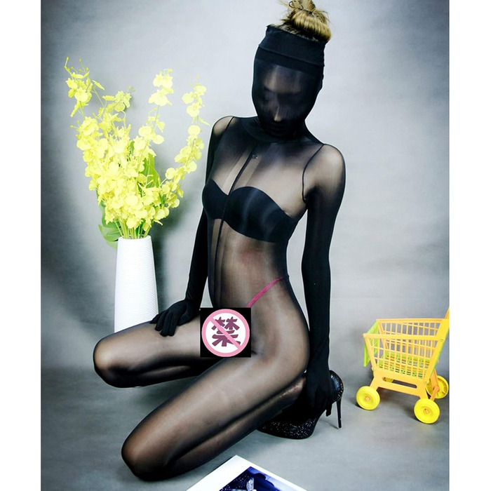 Боді-комбінезон BESYFAY чорного кольору з нейлону, унісекс, з рукавичками та 5 пальцями, цілісний