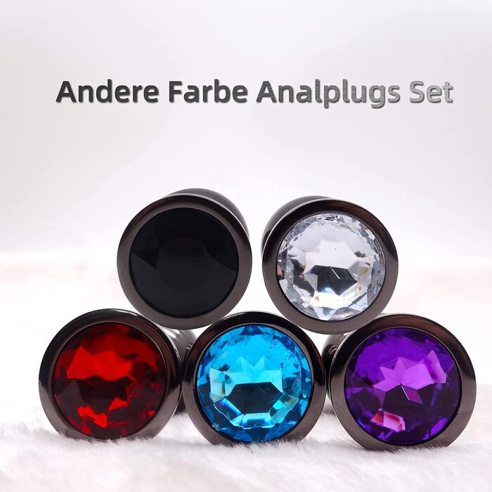 Набір анальних пробок 3 шт. з металу, темно-сірий/чорний ганметалл, великий, середній, малий. Підходить для початківців, жінок, чоловіків, пар. Іграшки для дорослих.