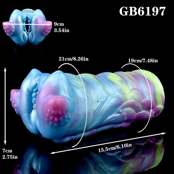 Мастурбатор з реалістичним дизайном з силікону, 3D-модель, для чоловіків, сексуальні іграшки (G-6197)