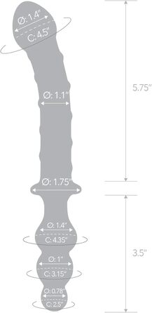 Glas Twister - двосторонній вібраційний секс-іграшка