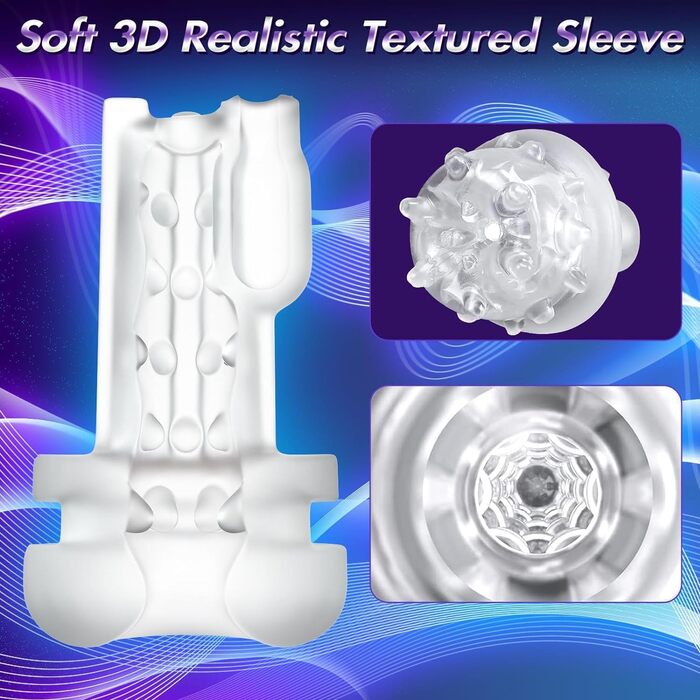 Електричний чоловічий мастурбатор PINTLE з голосовим керуванням та дисплеєм, 7 режимів вібрації та 7 режимів всмоктування, стимулятор пеніса для чоловіків