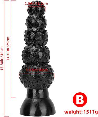 Анальний плаг XXL з сильним присоском для жінок - BDSM іграшки для стимуляції G-точки та анусу