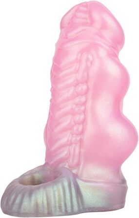 Секс-іграшка для чоловіків: Реалістичний силіконовий пеніс-чохол з розширюваним кільцем, Animal Dog Penis Extender для збільшення ерекції