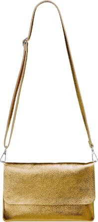 Жіночий шкіряний клатч-сумка через плече Caspar Elegante Classic Line, модель №835, Італія (Bronze Metallic)