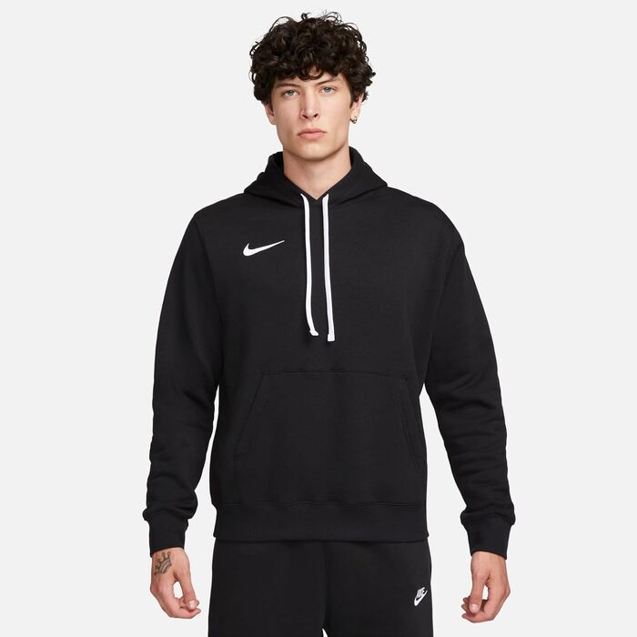 Чоловіча толстовка з капюшоном Nike Park 20 Fleece Hoodie, чорна/біла, розмір L