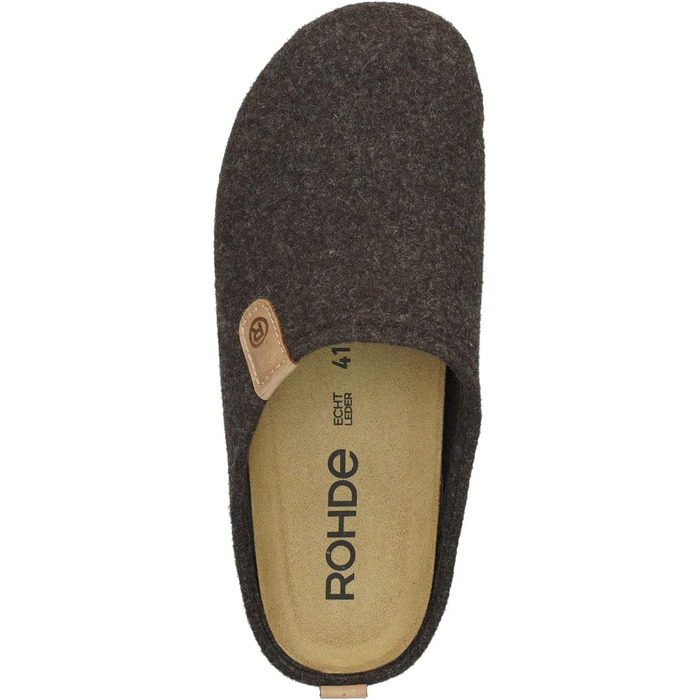 Чоловічі домашні капці Rohde з вийманою устілкою (розмір 44 EU Wide, колір Mocca 72)