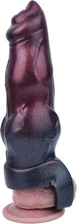 Секс-іграшка для чоловіків: реалістичний пеніс-маншет з потовщеним кільцем, для збільшення та подовження, з рідкого силікону