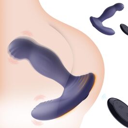 Анальні вібратори BDSMYEE: набір з пультом дистанційного керування, 10 режимів, 360° обертання. Для чоловіків.