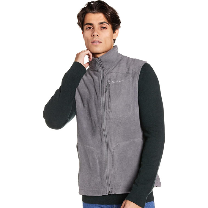 Чоловічий флісовий жилет Columbia Fast Trek Fleece Vest, сірий (City Grey), сезон Осінь-Зима 2024/2025