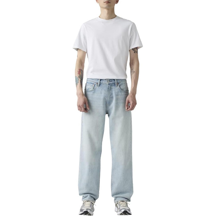 Чоловічі джинси Levi's 568 Loose Straight світло-блакитні Baby Blue Essentials, 34W/34L