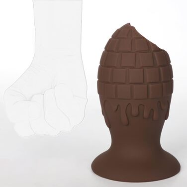 Анальний плагін NAIXBTY з силікону з вібрацією та пультом дистанційного керування для жінок та чоловіків, анальні розширювачі для початківців та досвідчених користувачів (L)