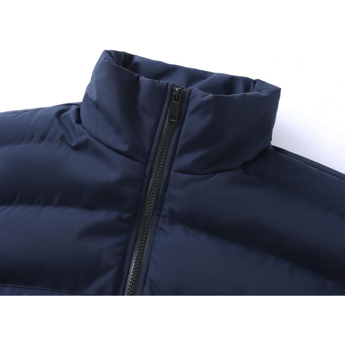 Чоловічий зимовий стібаний жилет Allthemen — утеплений легкий outdoor-жилет, темно-синій (XL)