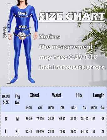 Комбінезон чоловічий прозорий з відкриттям спереду, стрейч-комбінезон, клубний одяг, синій, EU S/L