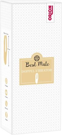 ORION Doppel-Vibrator: вібратор-кролик з подвійною вібрацією для жінок та чоловіків, 10 режимів, чорний