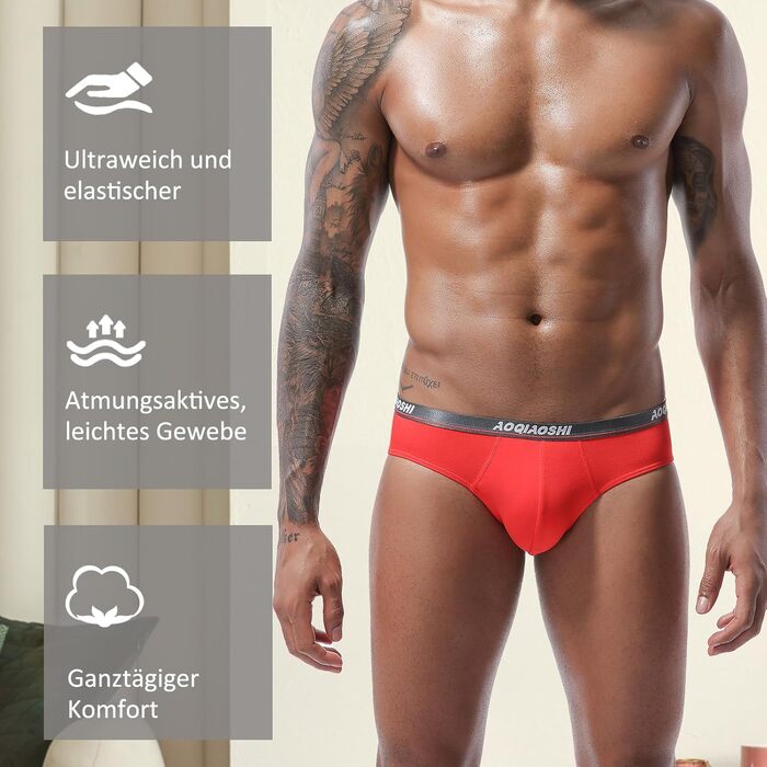 Боксеры чоловічі PHOLEEY з модалю та мікрофібри, низька посадка, підтримка, еластичний пояс, 8 шт., XL