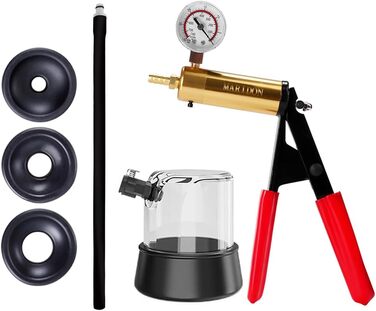 Набір для розтягування кавернозного тіла (Eichel Stretcher) з вакуумним насосом та манометром для чоловіків. Професійний набір для покращення ерекції та інтимного задоволення. 3 манжетки.