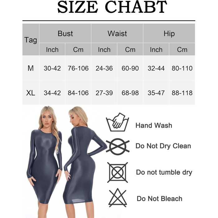 Сукня FEOYA для жінок: елегантна, довгим рукавом, сексуальна, облягаюча, для вечірок, нарядний, літня, з блискітками, bodycon, гладка, вечірня, сіра, розмір M