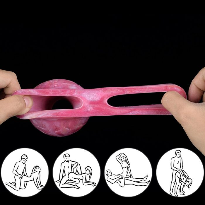 Пеніс-колготка, кільце для яєчок, збільшувач пеніса, секс-іграшка рожевого кольору