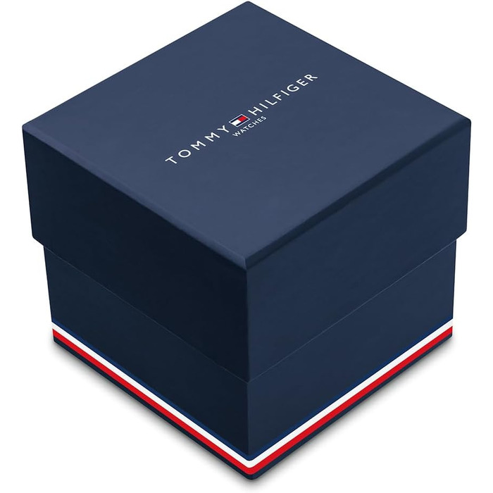 Чоловічий багатофункціональний кварцовий годинник Tommy Hilfiger з силіконовим ремінцем, індикацією дня та дати, водонепроникність 5ATM, Navy Silicone