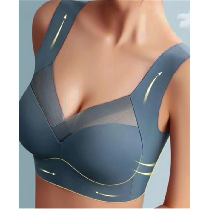Бралет-BH Tian Dee для корекції постави, без кісточок, з пуш-ап ефектом, безшовний, бежевий