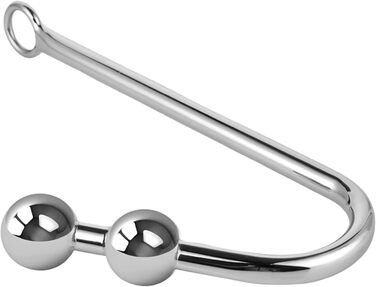 Анальний пробка з гачком, нержавіюча сталь, кульки, анальні кульки, масажер простати, секс-іграшка для пар, дорослі ігри, 3 кульки