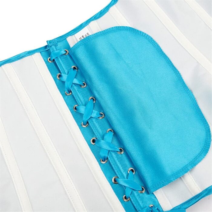 Корсет Daen Korsett розмір plus size, сексуальний корсет, топ, спідня білизна (M, світло-блакитний)