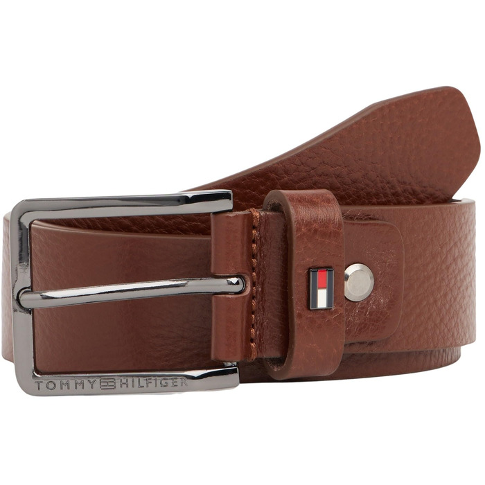 Чоловічий шкіряний ремінь Tommy Hilfiger Oliver, коричневий (Coffee Bean), 110 см