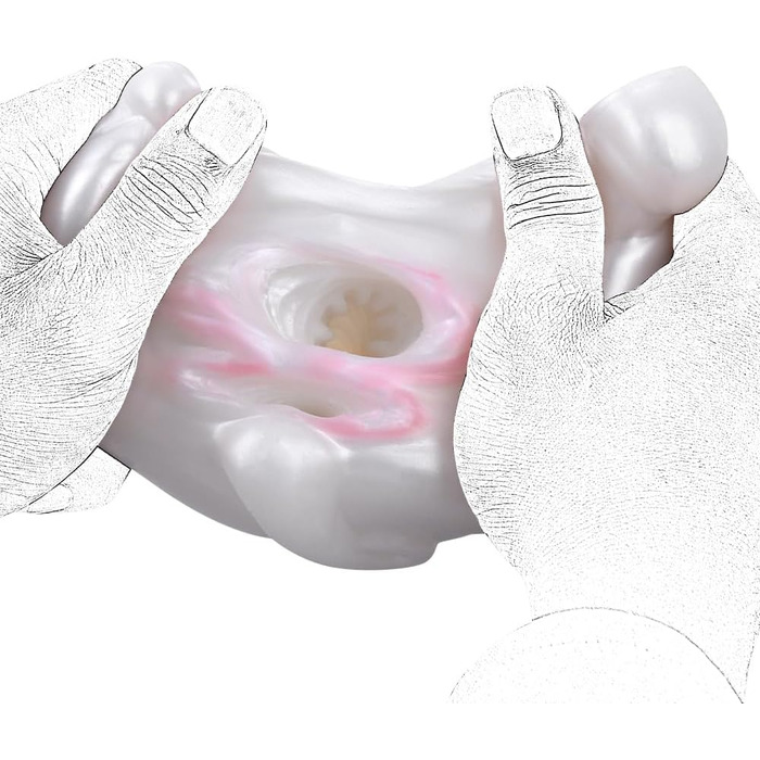 Реалістичний мастурбатор для чоловіків з подвійним каналом, 3D вагіна, клітор, анус. Іграшка для сексуального задоволення, еротичний мастурбатор Alien Fantasy.