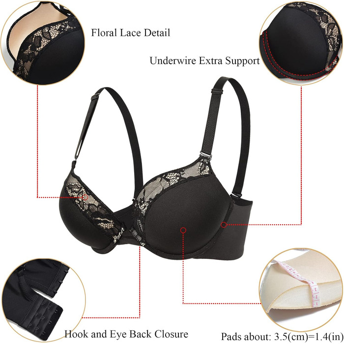 Чорний мереживний бюстгальтер-бралетта YANDW без підкладки, прозорий, 95C, новий
