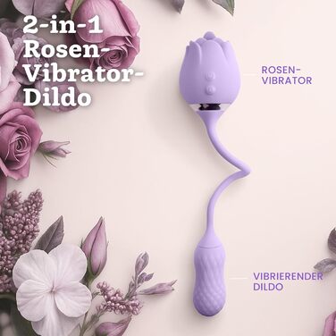 Вібратор-аналізатор Rosen від Oliver James - 10 режимів, водонепроникний, USB-зарядка (фіалковий)