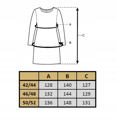 Трикотажна сукня maxi для офісу FEMIMODA, розмір 42/44