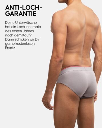 Сліпи DANISH ENDURANCE (6 шт.) для чоловіків, бавовна, дихаючі, з еластаном, без етикетки, різні кольори (2 x чорний, 2 x білий/червоний, 1 x чорний/червоний, 1 x сірий), розмір S