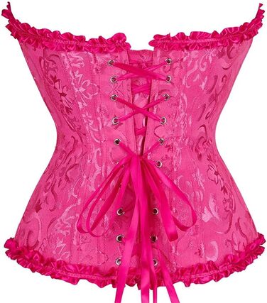 Корсет для повних грудей: спідня білизна, корсаж, весільний варіант, рожевий/червоний сатин