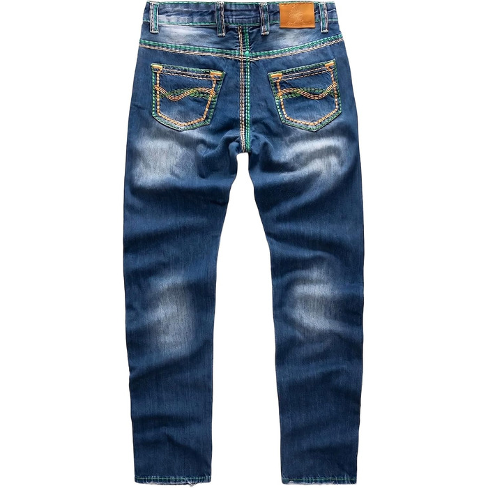 Чоловічі джинси Rock Creek Denim M33 з посиленими швами, темно-сині (29W / 32L, Rc-2369)