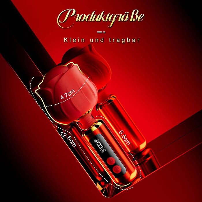 Вібратор жіночий G-Spot з 9 режимами, поворотний на 360°, стимулятор клітора, водонепроникний, червоний