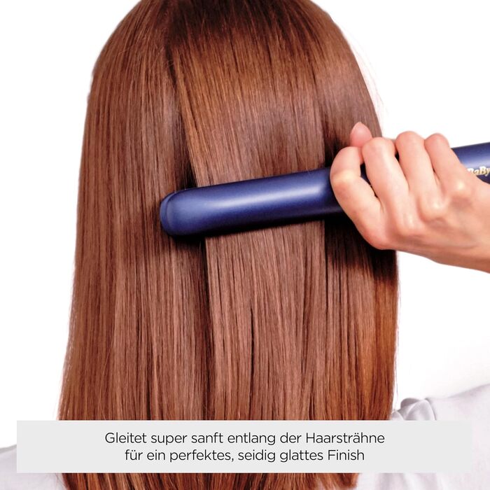 Випрямляч для волосся BaByliss Midnight Luxe 2516PE з титаново-керамічним покриттям, 3 режими температури до 235°C, швидкий нагрів