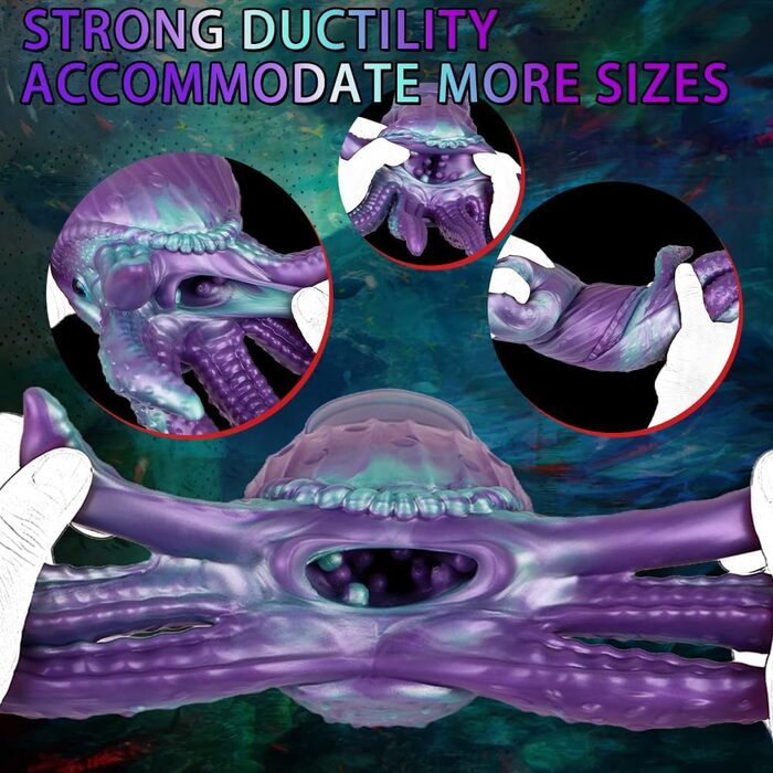 Масажер для чоловіків Silikon Octopus Tentacle 872г – Реалістичний секс-іграшка з силікону, Октопус, Клітор, Анальний