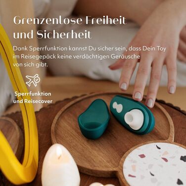 Womanizer Pleasure Air Toy: Вібратор для клітора з 8 рівнями інтенсивності, водонепроникний, перезарядний, для жінок та пар, колір – шавлія (Petrol, Liberty 2)