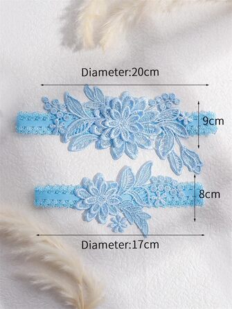 Жінські мереживні стрічки-тримачі для панчіх YUEKOPOU. Весільні стрічки-тримачі, 1 пара. Ідеально для вечірки, косплею, прому.